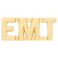 Gold "EMT" Collar Pin (Set of 2)