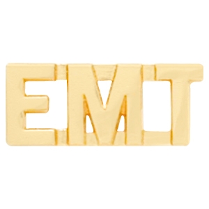 Gold "EMT" Collar Pin (Set of 2)