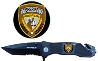 Combo Edge Knife w/ Harris County Logo