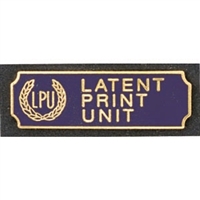Blue & Gold Latent Print Unit Bar