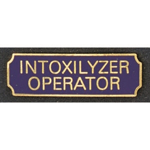 Vintage Intoxilyzer Operator Award Bar