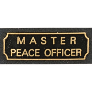 Master Peace Officer Award Bar
