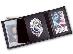 Perfect Fit Trifold Wallet with Single ID Window (ID Size 3" x 4-1/4")
