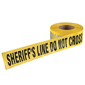 Barricade Tape - SHERIFF'S LINE DO NOT CROSS