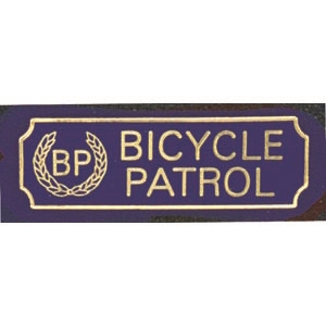 Vintage Bicycle Patrol Award Bar