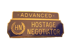 Silver & Blue Advanced Hostage Negotiator Award Bar