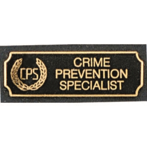 Crime Prevention Specialist Award Bar