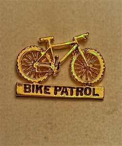 Gold Bike Patrol Pin