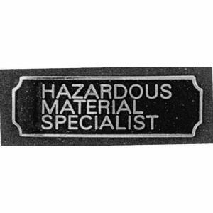 Hazardous Material Specialist Award Bar