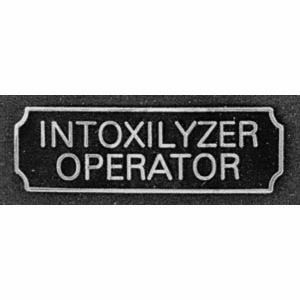 Intoxilyzer Operator Award Bar