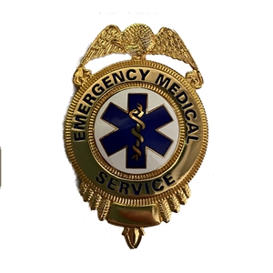 EMS Badge With Eagle Cut Out