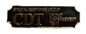 Special Responsive Group (CDT) Crowd Dispersement Team Award Bar