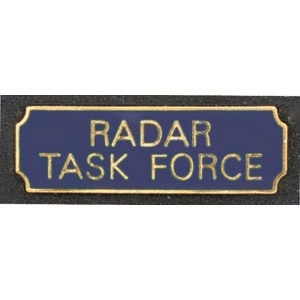 Vintage Radar Task Force Award Bar