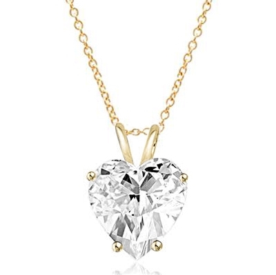 Diamond necklace heart offers solid gold