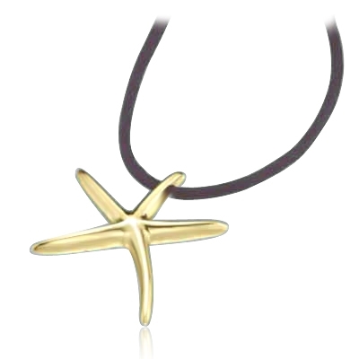 Impressive Starfish pendant in Gold Vermeil.