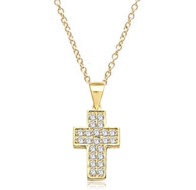 Santa Cruz-Cross pendant in Solid Gold