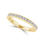 eternity band in 14k solid gold channel-setting.