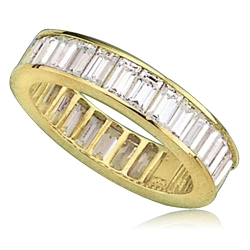 Ring – channel set baguettes eternity band