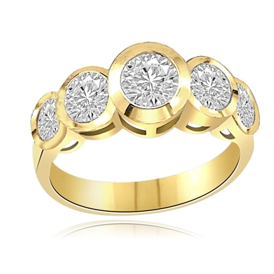 Five Alarm Fire-Beautiful ring set in 14K Solid Yellow Gold