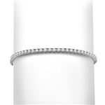 Platinum Plated Sterling Silver 7" tennis bracelet, 2.4cts. tw.