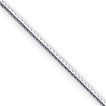 Sterling Silver 1.45mm Diamond-cut Franco Chain