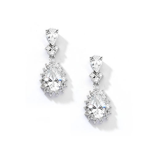 7ct white essence earrings in silver