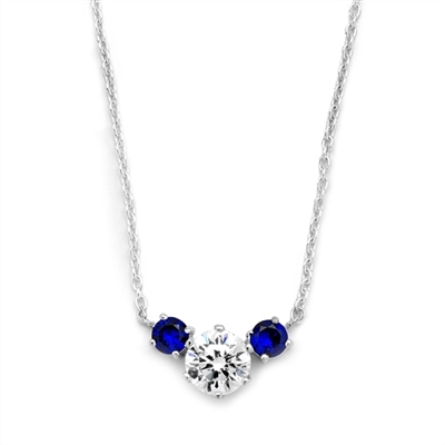 Diamond Essence and sapphire Essence together make a special gift. 1.75 cts.t.w. Platinum Plated Sterling Silver.(Image In Yellow But Product In Platinum Plated Sterling Silver.)