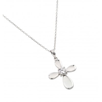 Diamond Essence Cross Pendant With Round Brilliant Stone Set In Four Prong Setting, 0.50 Ct.T.W. In Platunum Plated Sterling Silver.
&#8203;Approx Size Of Pendant Is 27.50mm Length And 19.50mm Width.