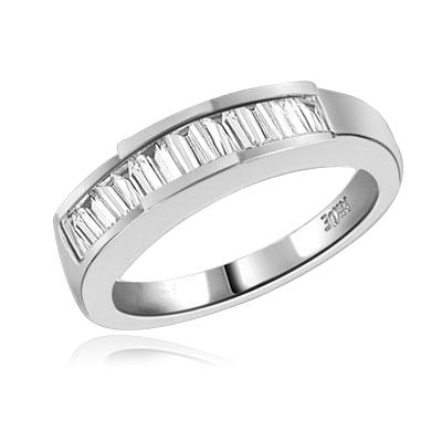 Eternity Band—Channel-set in silver