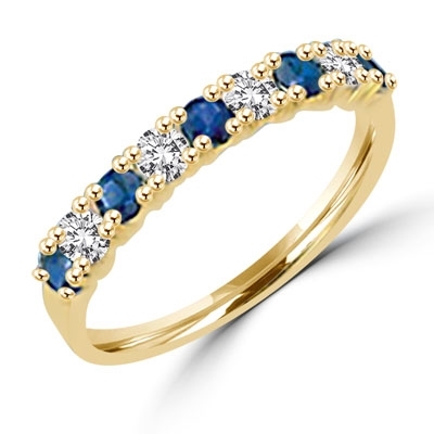 ring with 1.2 cts.t.w. Blue sapphire stones
