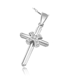 Pendant-0.25 ct center cross of round diamond