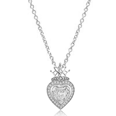 7ct majestic looking heart cut stone in white gold