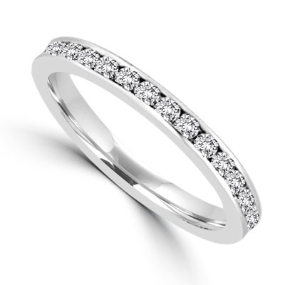 White Gold classic eternity band  from Diamond Essence