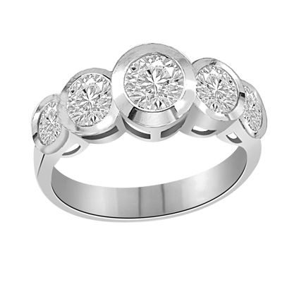 Five Alarm Fire-Beautiful ring set in 14K Solid WhiteGold