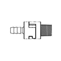 CLEAR 03 CHECK VALVE NPT X COMPRESSION 0.5 LB