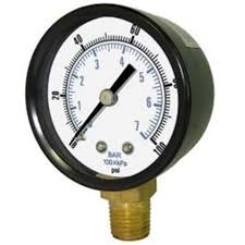 PRESSURE GAUGE F/SERIES 1& 2 U.V.