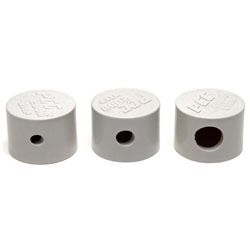 PCC 2000 STEP NOZZLE CAPS (3 PIECES - 1/4, 3/8, 5/8, - 1 EACH) WHT