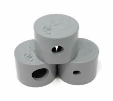 VANTAGE STEP NOZZLE CAPS ( 3 PIECES - 1/4", 3/8", 5/8" - 1 EACH) LT GRY