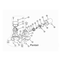 073261 Pentair Motor sub assy. CMK-150