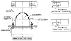 Piping assembly dim D = 127 8 in 1 2