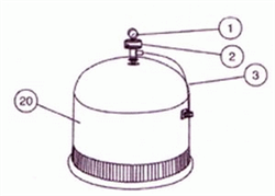 Tank lid assembly 500 sq ft