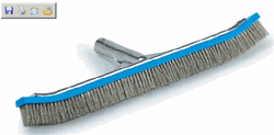 Pentair Curved Brushes Model 907 18 Aluminum Back Blended Stainless  nylon not for use on vinyl