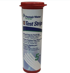 Pentair 5Way Strip Tests for Free Chlorine or Bromine pH Alkalinity and Total Hardness
