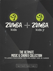 Zumba Kids & Zumba Kids Jr Ultimate Music & Choreo Collection - 5  DVDs & 5 Music CDs Instructor Release