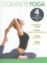 Complete Yoga 4 DVD Set - Power Yoga, Relaxation, Sculpt & Tone