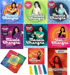 Masala Bhangra Set -5 DVDs, 3 CDs, Bars, & Scarves