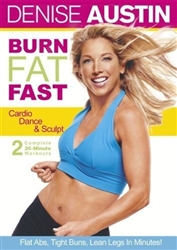 Denise Austin Burn Fat Fast Cardio Dance & Sculpt DVD