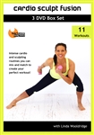 Barlates Body Blitz Cardio Sculpt Fusion 11 Workout DVD Set with Linda Wooldridge