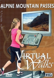 Alpine Mountain Passes Virtual Walk Treadmill or Elliptical Workout - The Ambient Collection