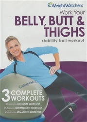 Weight Watchers Work Your Belly, Butt & Thighs Stability Ball Workout DVD